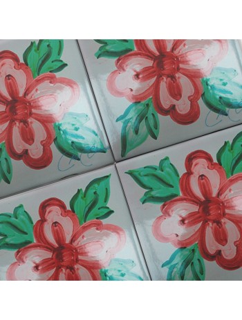 Azulejo Artesanal "Pétalos" 2