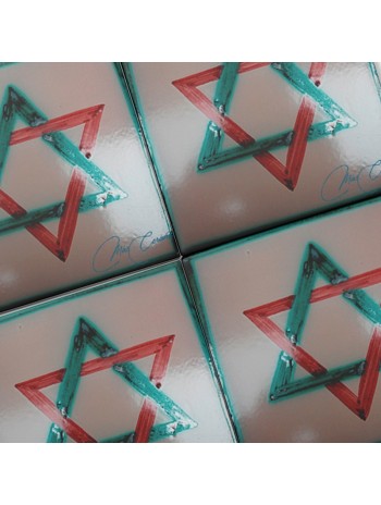 Azulejo Artesanal "Estrella"