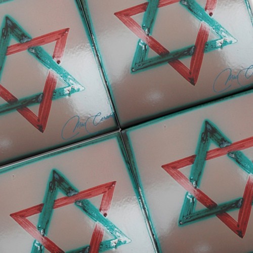 Azulejo Artesanal "Estrella" Azulejo Artesanal "Estrella"