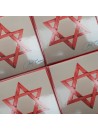 Azulejo Artesanal "Estrella" Carmín