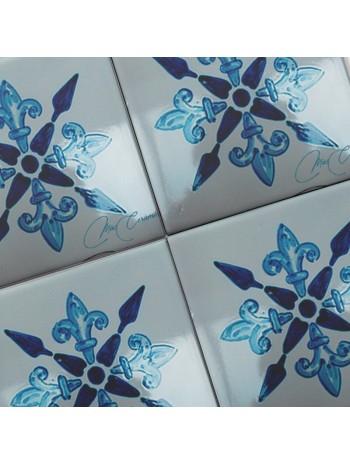 Azulejo Artesanal "Celeste"