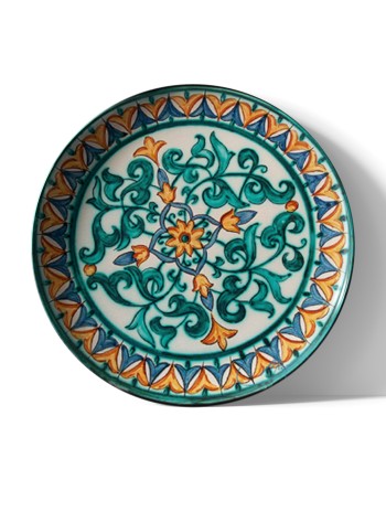 Plato de Cerámica Árabe “Zaki” | Artesanía Islámica – MasCeramica