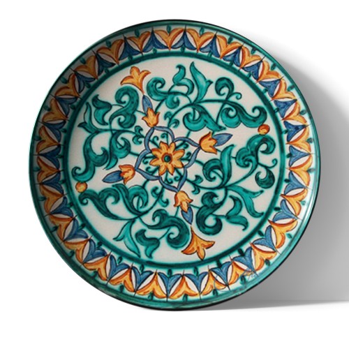 Plato de Cerámica Árabe “Zaki” | Artesanía Islámica – MasCeramica Plato de Cerámica Árabe “Zaki” | Artesanía Islámica – MasCeramica