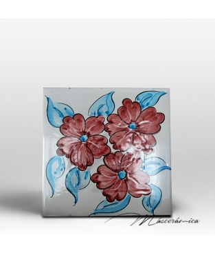 Azulejo Artesanal "Fleurs"