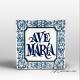 Placa de Cerámica "Ave María"
