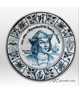 Plato de cerámica "Cristobal Colón"