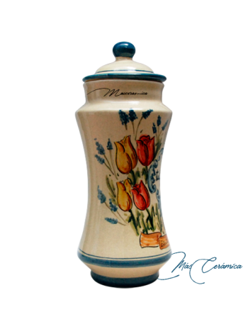 Albarelo de Cerámica Floral