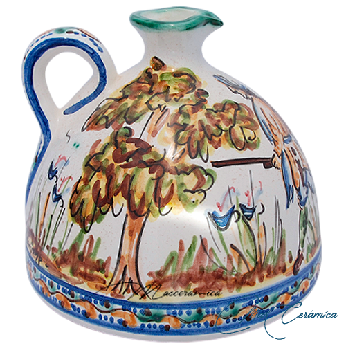 Alcuza plana de Cerámica de Montería Morenos