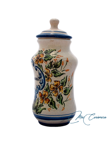 Albarelo Pequeño de Cerámica Floral Sabina