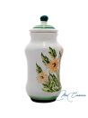 Albarelo Pequeño de Cerámica Floral