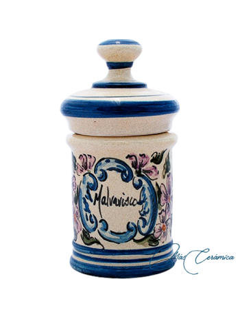 Tarro de Farmacia de Ceramica Floral Morana