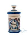 Tarro de Farmacia de Ceramica Floral Morana