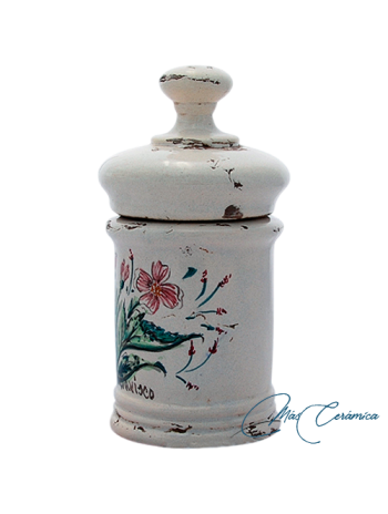 Tarro de Farmacia de Cerámica Floral Salma