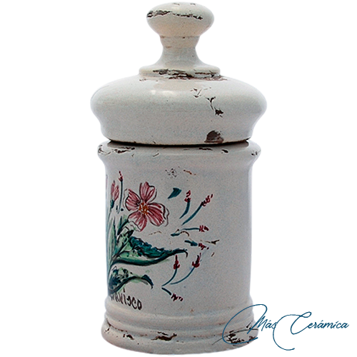 Tarro de Farmacia de Cerámica Floral Salma Tarro de Farmacia de Cerámica Floral Salma