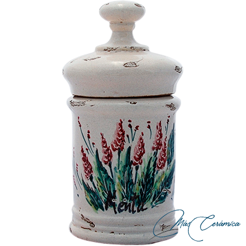 Tarro de Farmacia de Cerámica Floral Grelia Tarro de Farmacia de Cerámica Floral Grelia