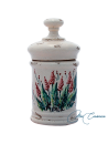 Tarro de Farmacia de Cerámica Floral Grelia