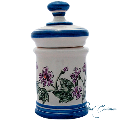Tarro de Farmacia de Cerámica Floral Petonia Tarro de Farmacia de Cerámica Floral Petonia