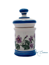 Tarro de Farmacia de Cerámica Floral Petonia