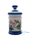 Tarro de Farmacia de Cerámica Floral Jarón
