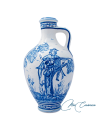Botija de Cerámica de Montería Azul – Artesanía Tradicional Española