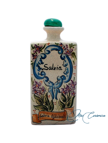 Botellita de Cerámica Floral Rosara