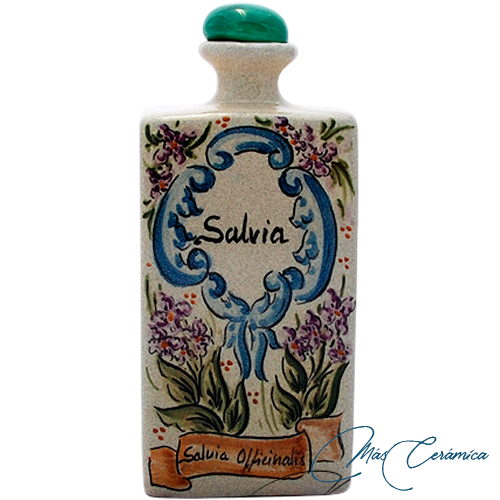 Botellita de Cerámica Floral Rosara Botellita de Cerámica Floral Rosara