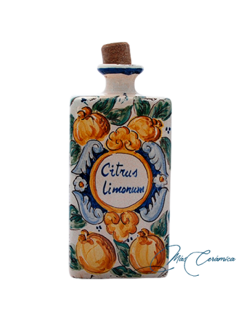 Botellita de Cerámica Floral Lemas