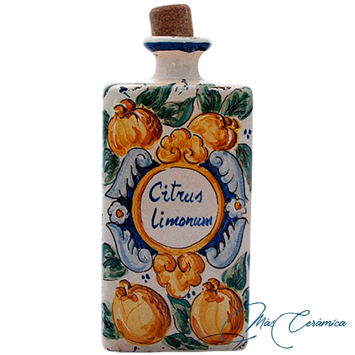 Botellita de Cerámica Floral Lemas Botellita de Cerámica Floral Lemas