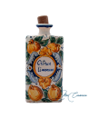 Botellita de Cerámica Floral Lemas