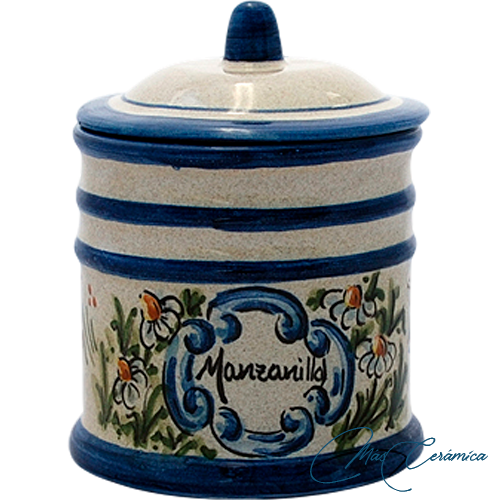 Cajita de Cerámica Floral Manzanilla Cajita de Cerámica Floral Manzanilla