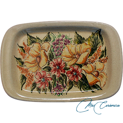 Bandeja de Cerámica Floral Frida Bandeja de Cerámica Floral Frida