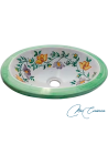 Lavabo Floral de Cerámica | Diseño Artesanal – MasCerámica