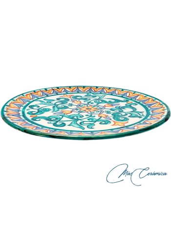 Plato de Cerámica Árabe “Zaki” | Artesanía Islámica – MasCeramica