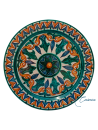 Plato de Cerámica Árabe Abir – Decoración Talavera pintada a mano