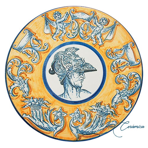 Plato de Cerámica de Renacimiento Donato Plato de Cerámica de Renacimiento Donato