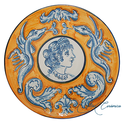 Plato de Cerámica de Renacimiento Plato de Cerámica de Renacimiento