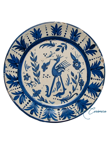 Plato de Cerámica con decoración Antigua