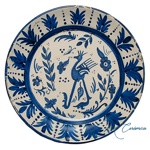 Plato de Cerámica con decoración Antigua Plato de Cerámica con decoración Antigua