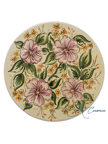 Plato de Cerámica Floral