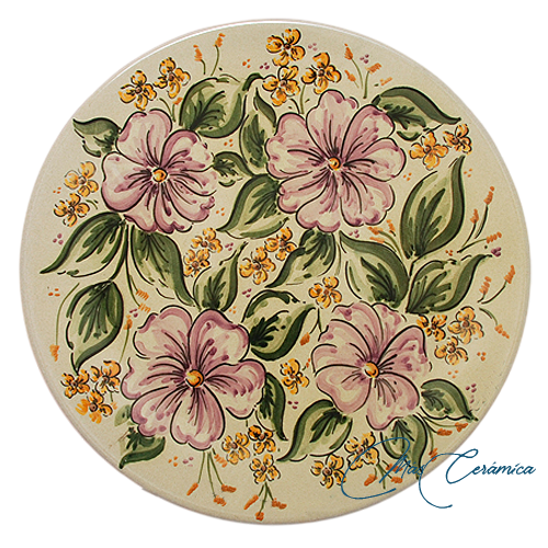 Plato de Cerámica Floral Plato de Cerámica Floral