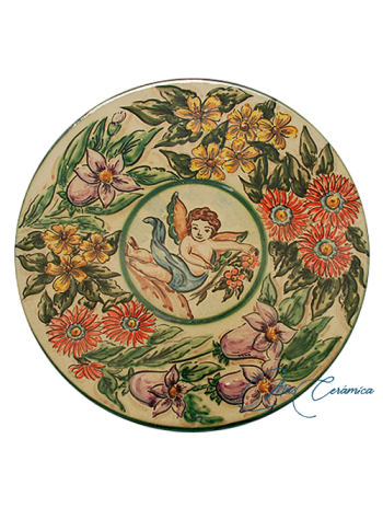 Plato de Cerámica Floral