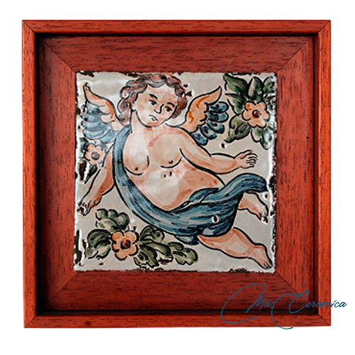 Cuadro de Cerámica Ángel azul Cuadro de Cerámica Ángel azul