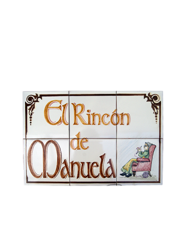 Rótulo de Cerámica para Negocio