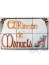 Rótulo Cerámico "Rincón de la Abuela"