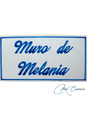 Rótulo Cerámico "Placa Texto"