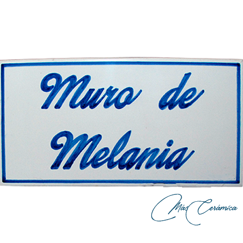 Rótulo Cerámico "Placa Texto" Rótulo Cerámico "Placa Texto"