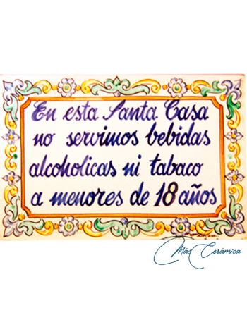 Placa Cerámica "Texto"