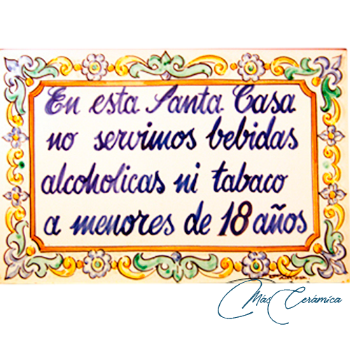 Placa Cerámica "Texto" Placa Cerámica "Texto"