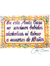 Placa Cerámica "Texto"