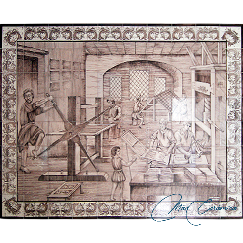 Rótulo Cerámico "Imprenta" Rótulo Cerámico "Imprenta"